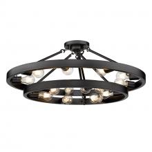  1019-96SF BLK - Castile 15 Light Semi-Flush